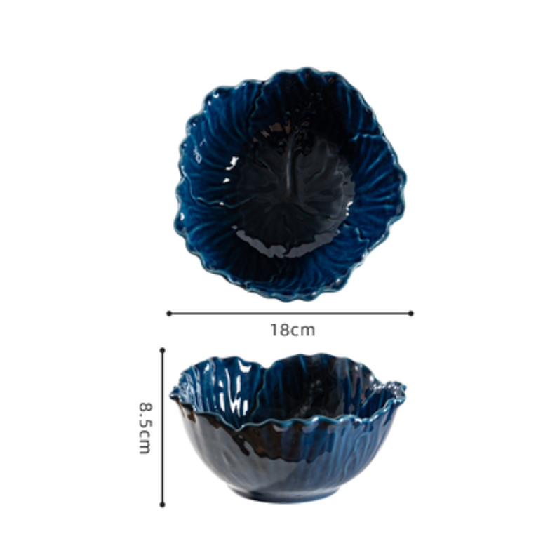 Hot recommended creative European salad bowl ceramic bowl (7 inches) 1 piece
