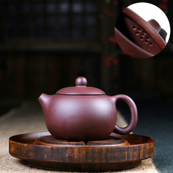 熱推茶壺(220ml傳統九孔紫泥西施)