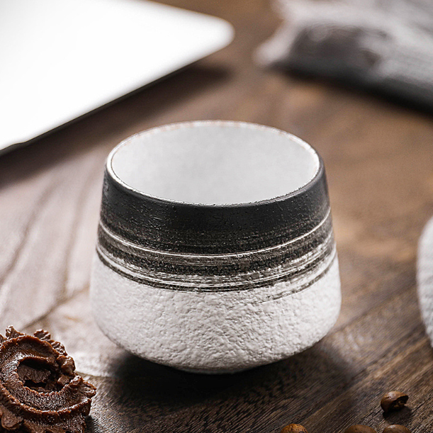 Hot Recommended Retro Stone Ceramic Tea Cup (Colored Black)