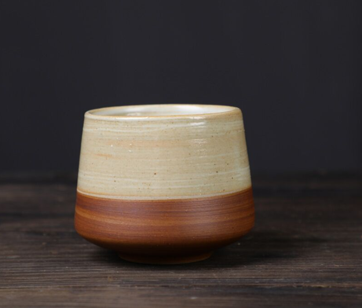 Hotly recommended retro stoneware tea cup (04 model kiln discoloration)