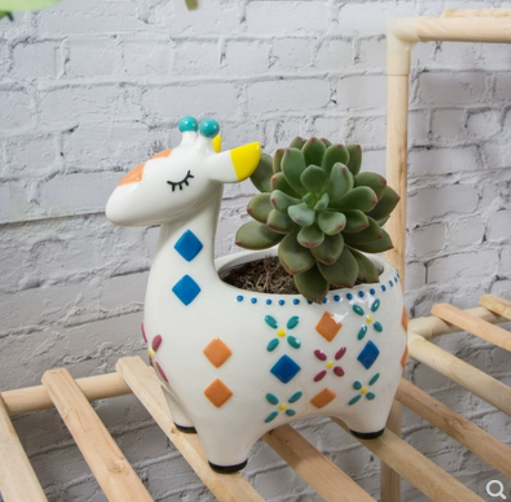 Hot Recommended European Animal Flower Pot (Giraffe)