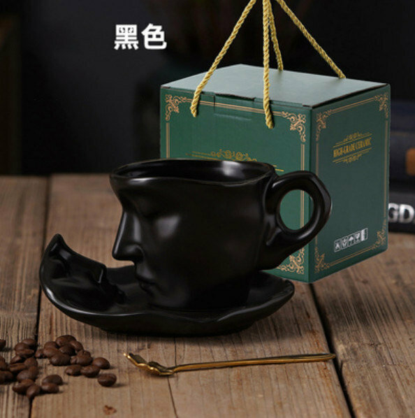 熱推咖啡杯（黑色 1杯1碟1勺）