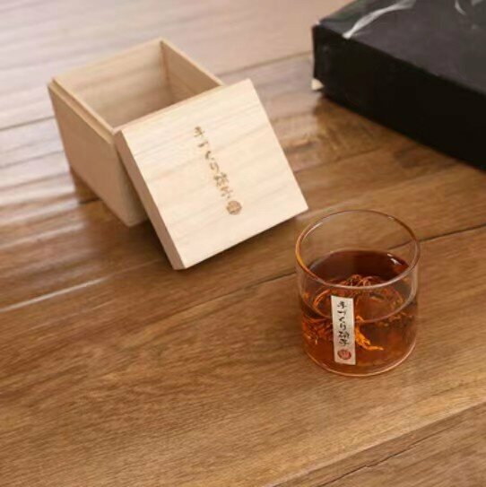 爆款日系觀山玻璃茶杯【觀山杯+木製禮盒】