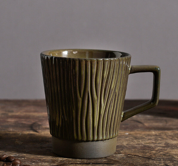 Popular office water cup and coffee cup [Lake Green] Capacity [201-300ml]