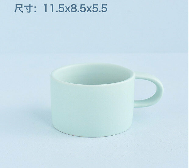 Popular small tea cup for couples Couple small tea cup [cyan, capacity 101-200ml]