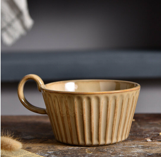 Popular ceramic bowl [Quicksand Brown]