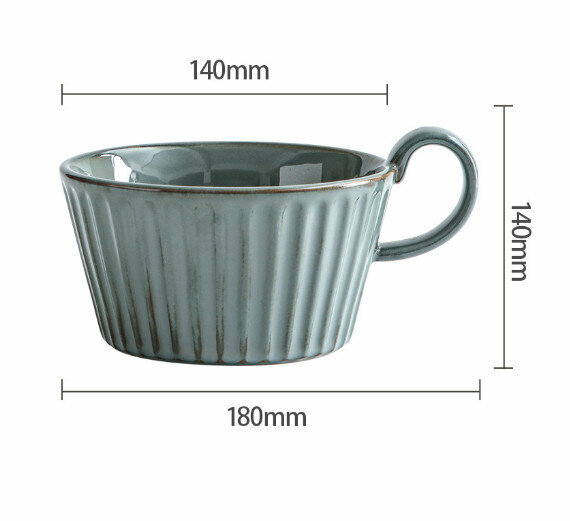 Popular ceramic bowl [cement gray]