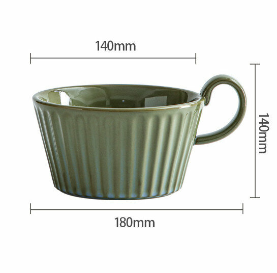 Popular ceramic bowl [Lake Green]