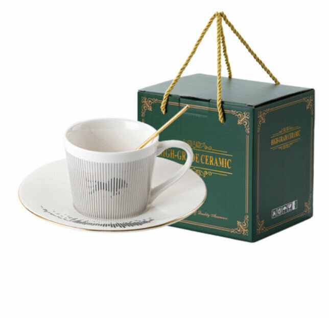 Popular coffee cup (Lion King with silver cup, 1 cup, 1 saucer, 1 scoop)