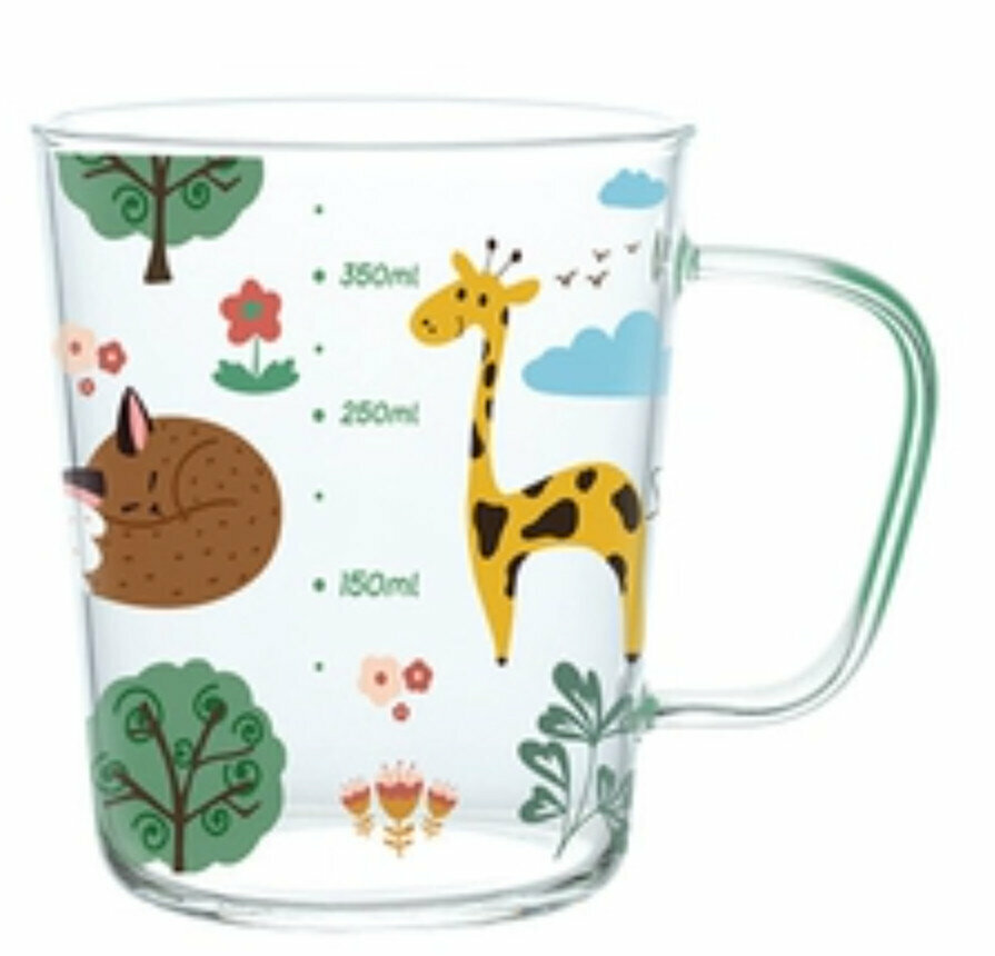 New graduated glass water cup [Fantasy Style A Glass Cup 600ml]
