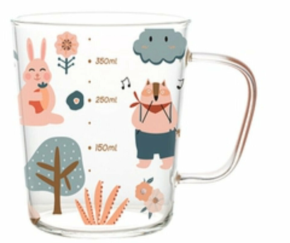 New graduated glass water cup [Fantasy Style B glass 600ml]
