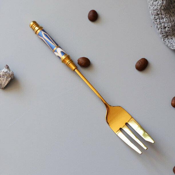 New Nordic Fruit Fork Set Length 14.1cm (Glorious Blue)