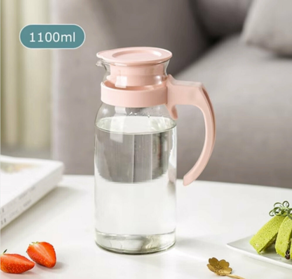 New large-capacity glass cold kettle [1100ml powder] [cup diameter 9cm*22cm]