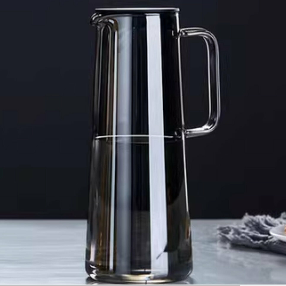 New glass kettle cold kettle [smoky gray glass kettle 1350ML]