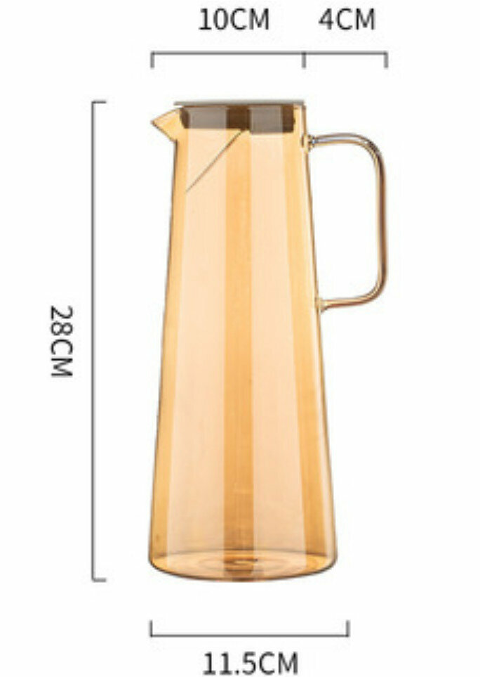 New glass cold kettle [Amber glass bottle 1800ML]