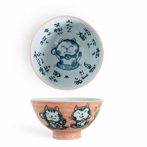 Hot Selling Ceramic Rice Bowl (Lucky-Powder 300ml)
