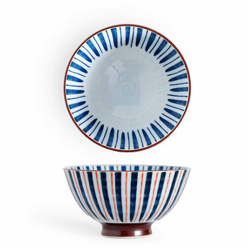 Hot Selling Ceramic Rice Bowl (Pu Shui Shi Cao - Red 300ml)