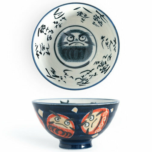 Hot Selling Ceramic Rice Bowl (Dharma-Blue 360ml)