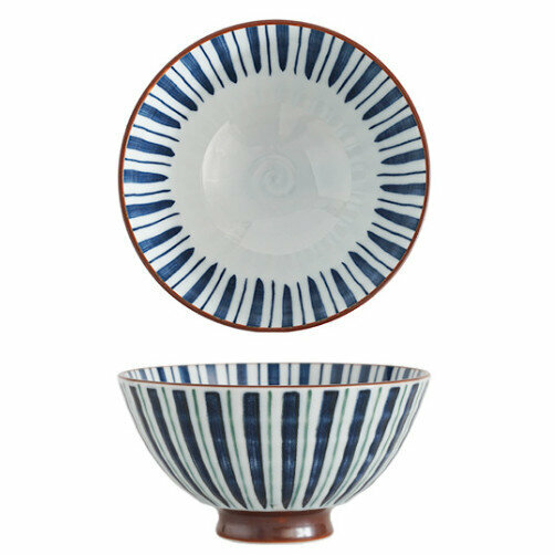 Hot selling ceramic rice bowl (water-repellent ten grasses 360ml)