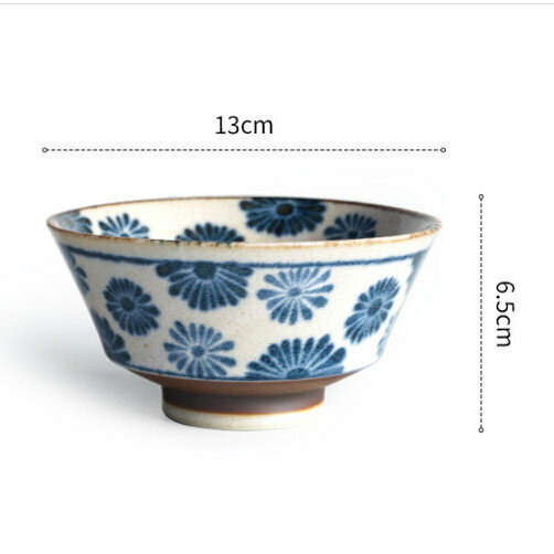 Hot Selling Ceramic Rice Bowl (Paisi Tall Bowl-Flower)