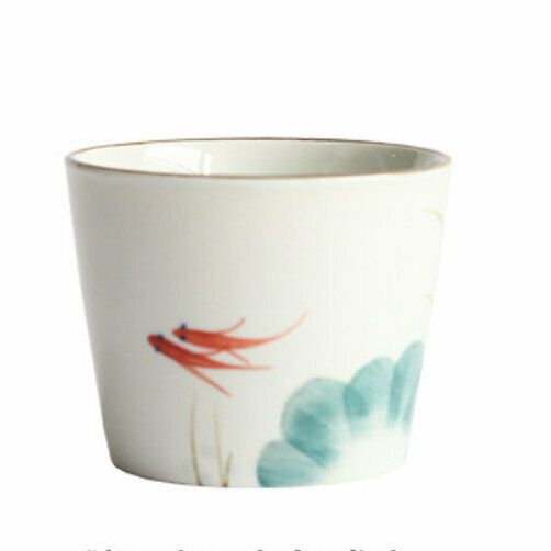 熱賣陶瓷茶杯（金魚戲水 150-200ml）