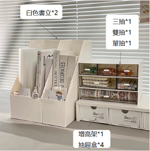 Hot selling desktop storage box transparent drawer type (combination C)