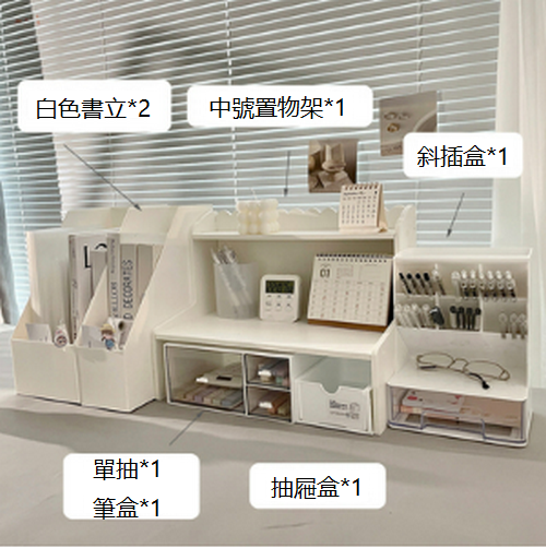 Hot selling desktop storage box transparent drawer type (combination F)