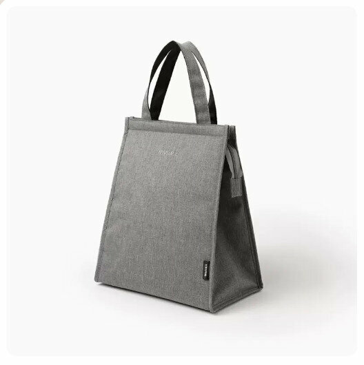Hot style bento lunch bag thermal bag bag [medium size - elegant gray]