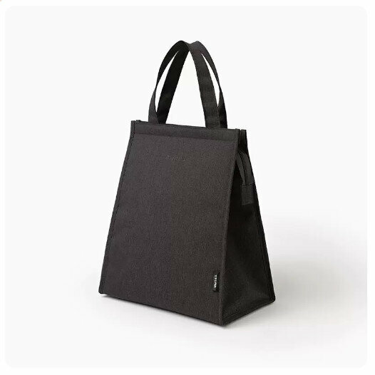 Hot style bento lunch bag thermal bag bag [medium size - low-key black]