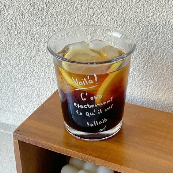 爆款ins簡約韓風玻璃咖啡杯【白v咖啡杯】