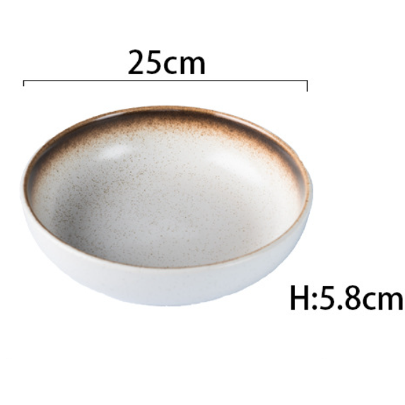 Hot recommended Japanese dishes (10-inch deep plate [Mocha])