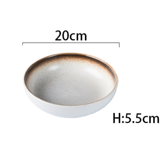 Hot recommended Japanese dishes (8-inch deep plate [Mocha])