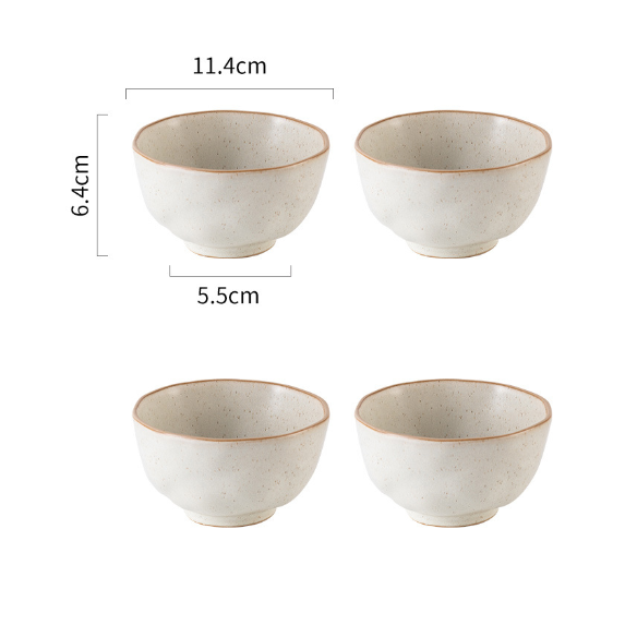 New Japanese style rice bowl ([4 pack] 4.5 inch rice bowl_Modi rice)