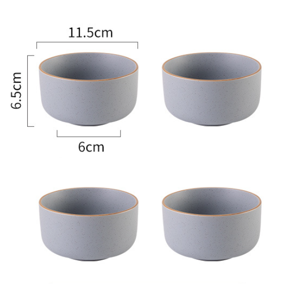 New Japanese rice bowl ([4 pieces] 4.5-inch French rice bowl_Chamulan)