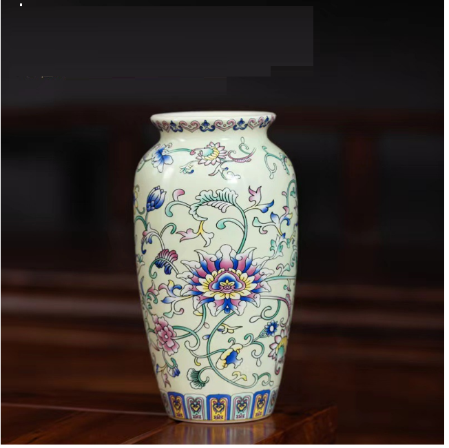 New ceramic enamel mini flower vase (enamel light green [Beauty Vase])