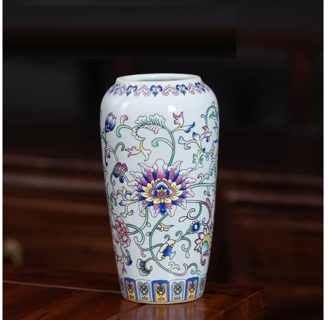 New ceramic enamel mini flower vase (enamel azure [Dadu Vase])