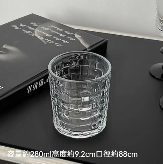 新款家用玻璃杯（籐編-矮款）