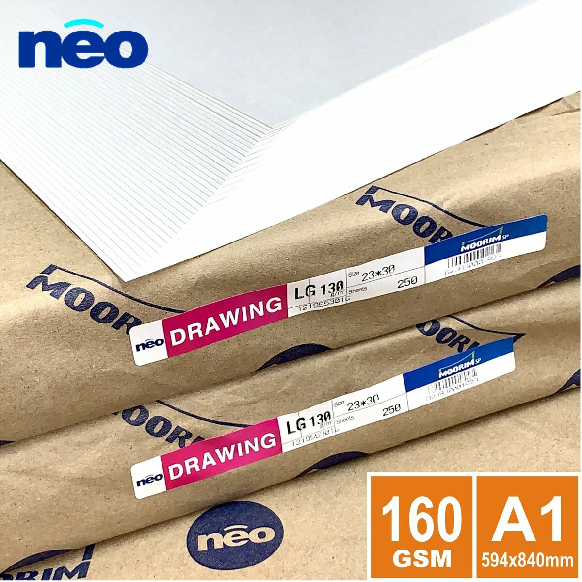 160gsm 韓國 "neo" A1 白圖畫紙(50張)