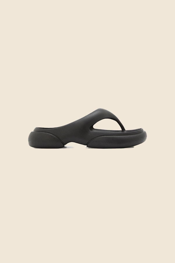 PAES - 04分趾涼拖鞋拖 - 經典黑