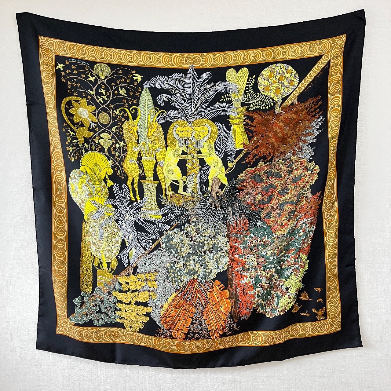 Vintage Hermès Les Légendes de l'Arbre by Annie Faivre Scarf