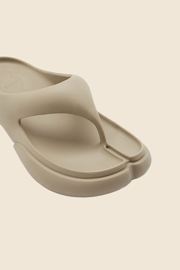 PAES - 04分趾涼拖鞋拖 - 砂棕