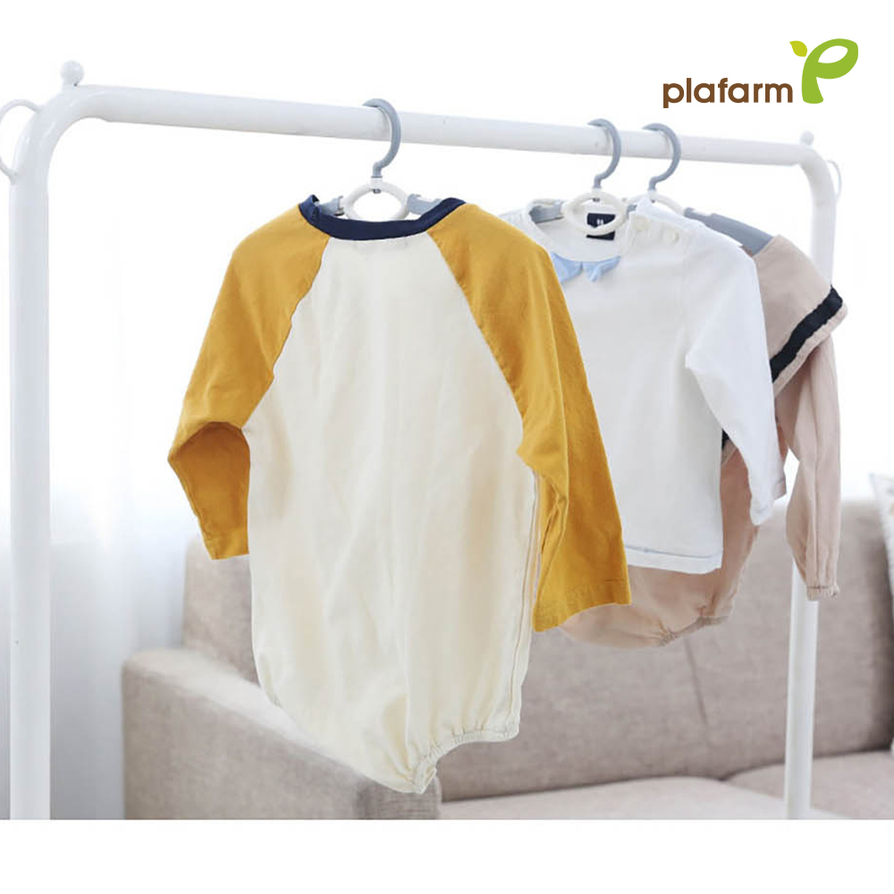 【Plafarm】可調式兒童伸縮衣架(1+9組合) - 櫻花粉