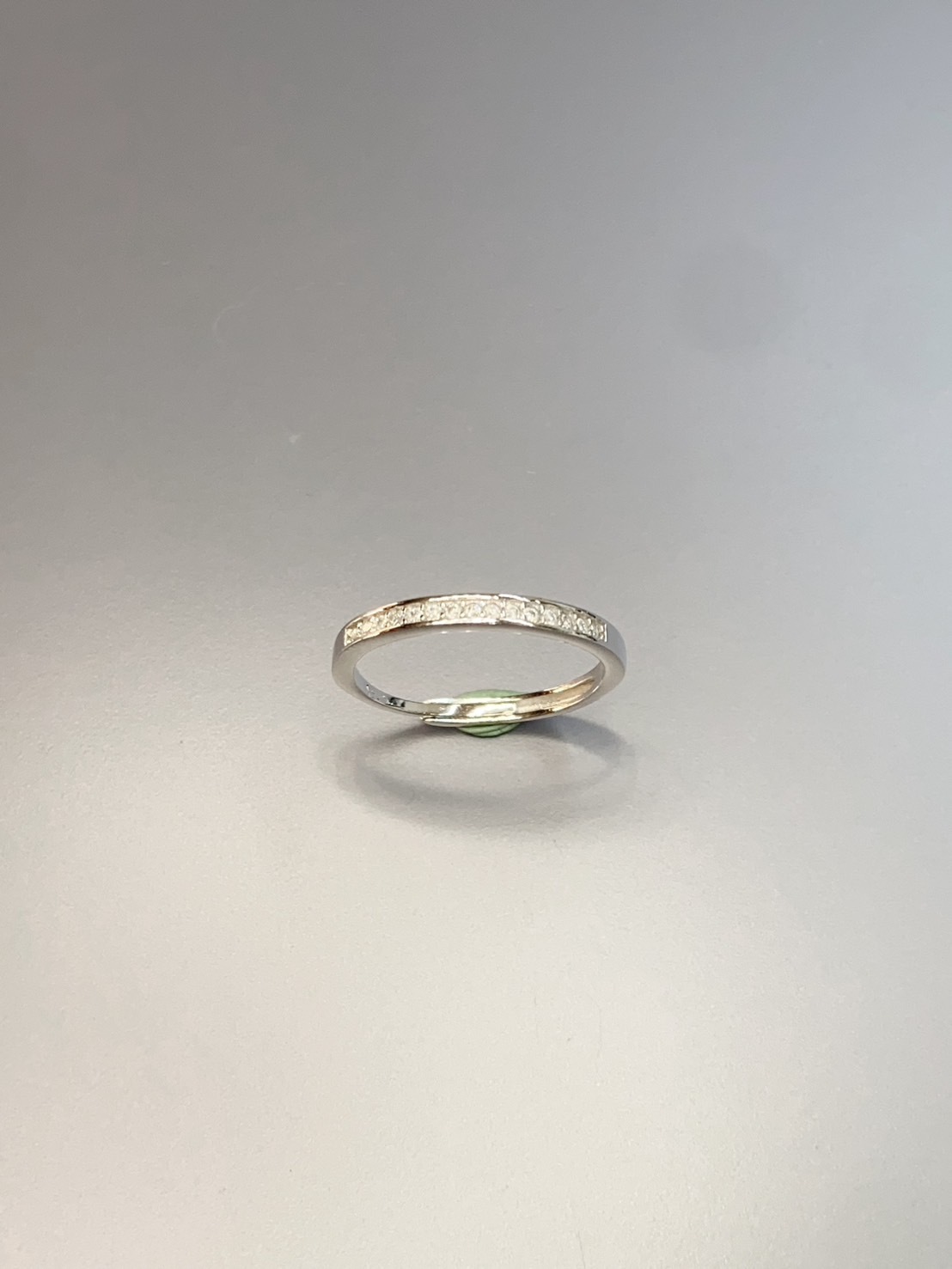 莫桑鑽銀戒丨小巧品味