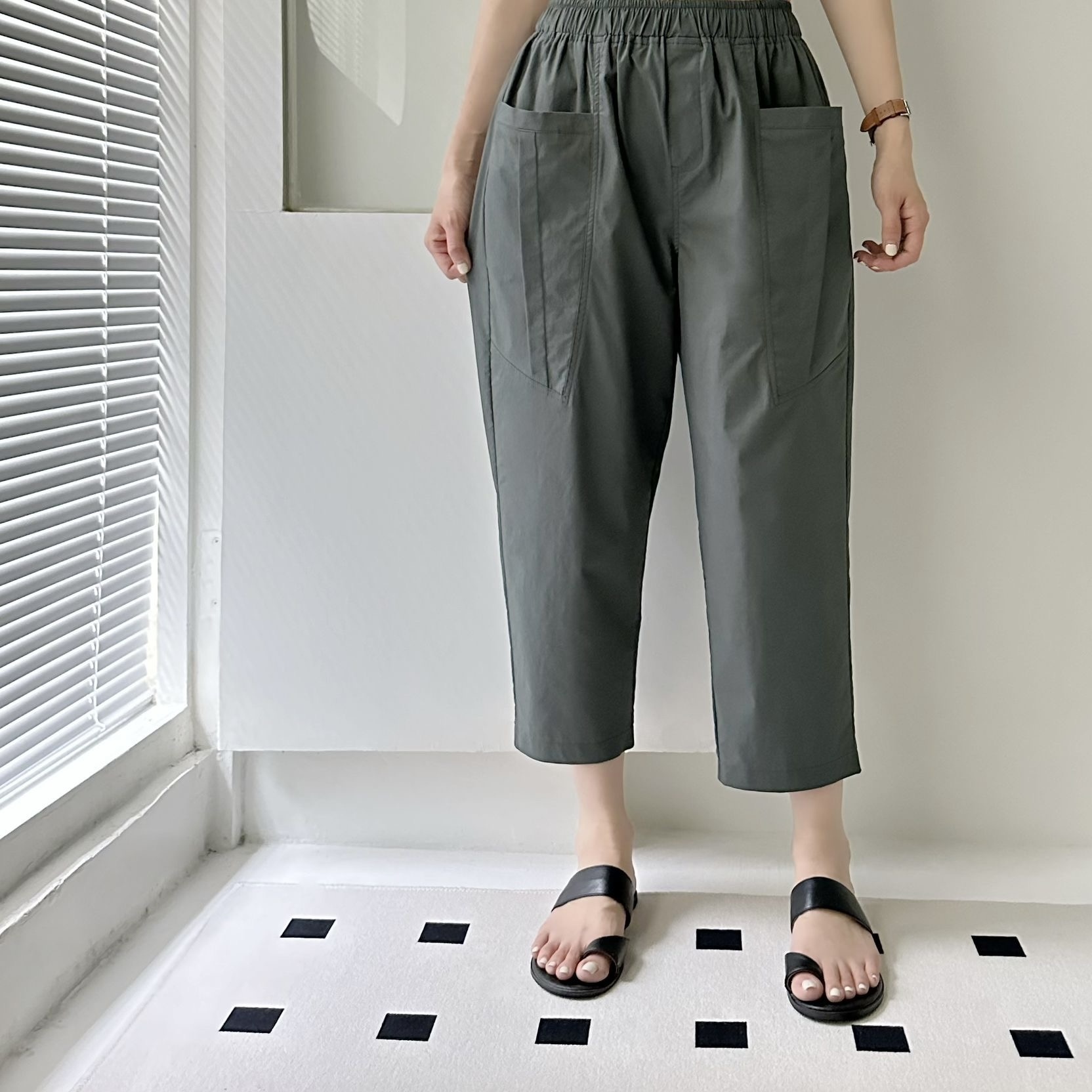 【BONNIE】7.05 全橡筋腰前袋速乾褲