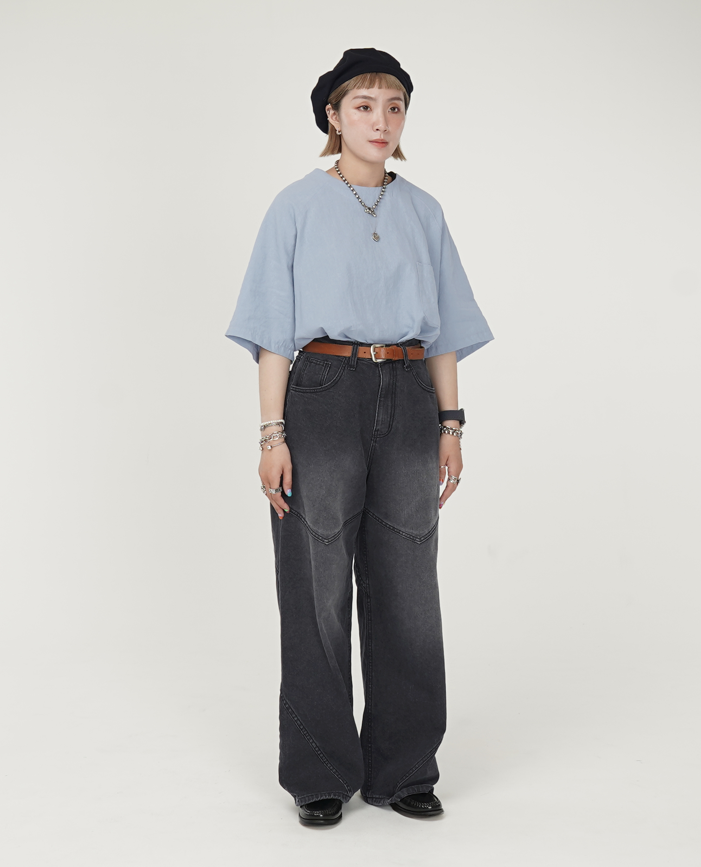 V型車線刷色牛仔