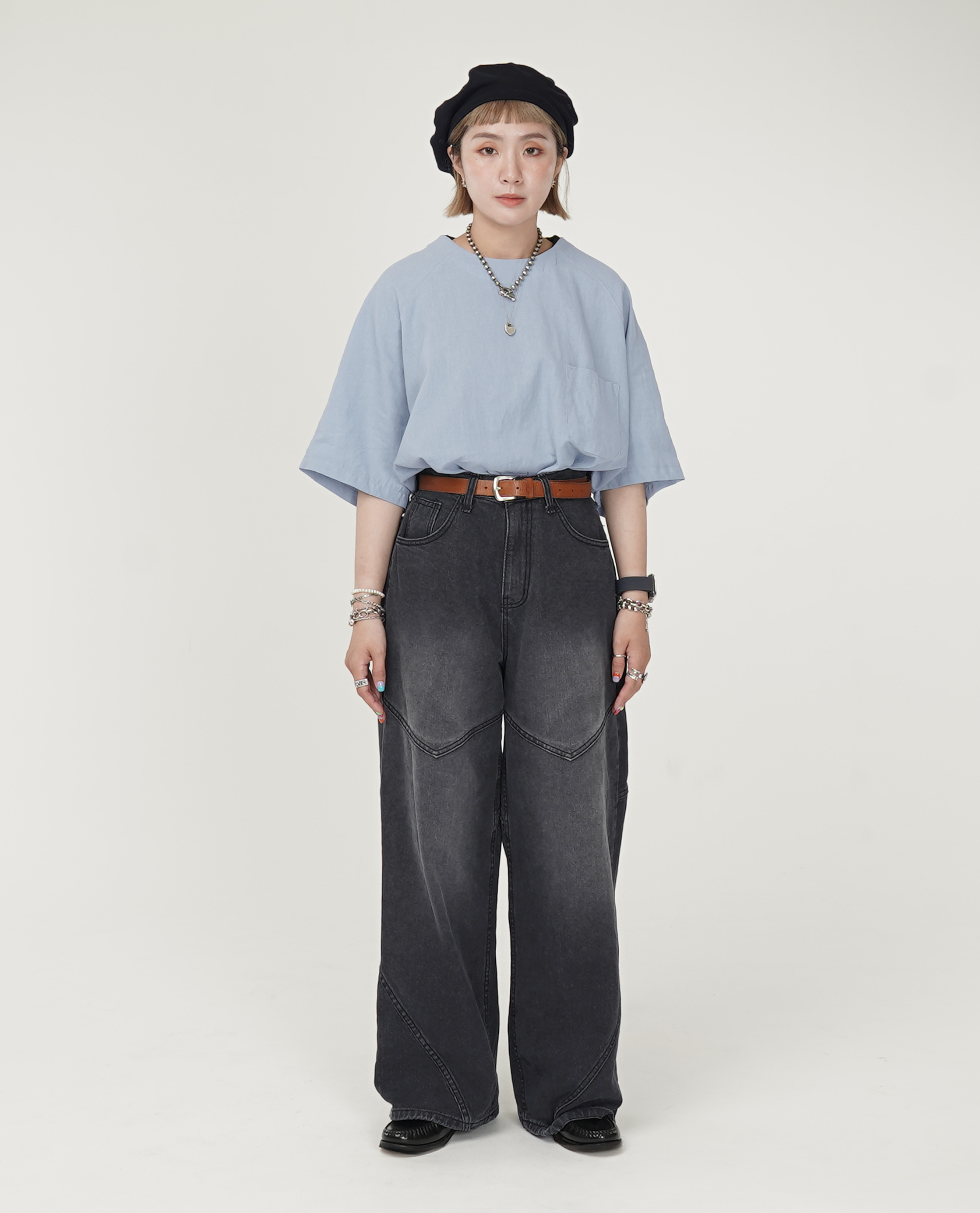 V型車線刷色牛仔