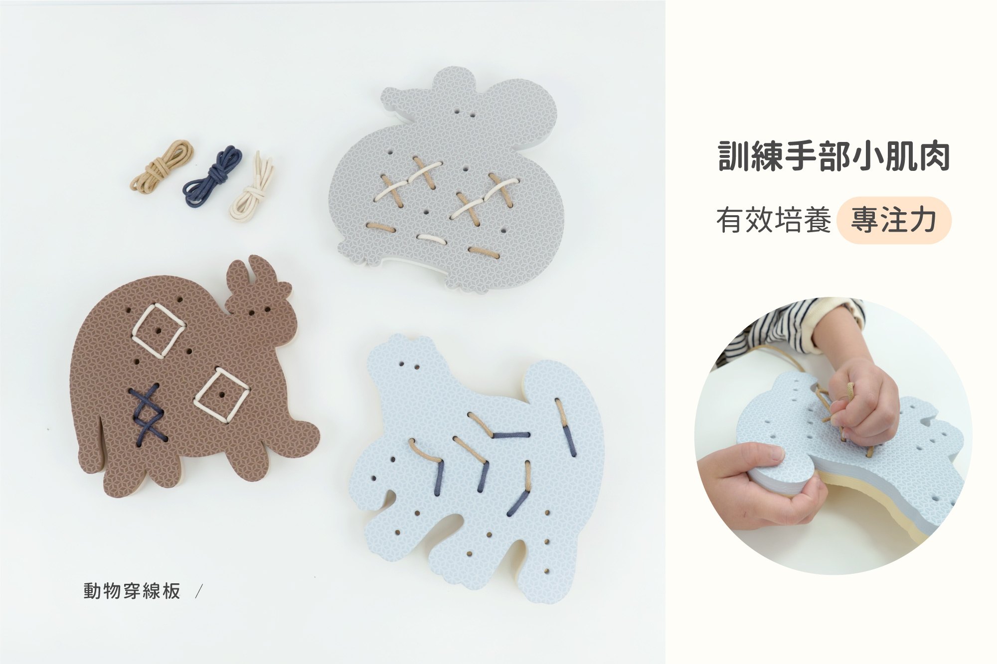 這是一張動物穿線板的照片