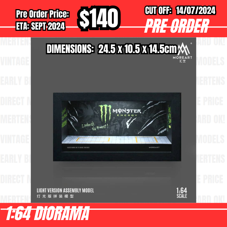 PO-$140 * Moreart * 1:64 Diorama - Work Shop Photo Frame Monster (24.5 x 10.5 x 14.5cm) [OD05/07]