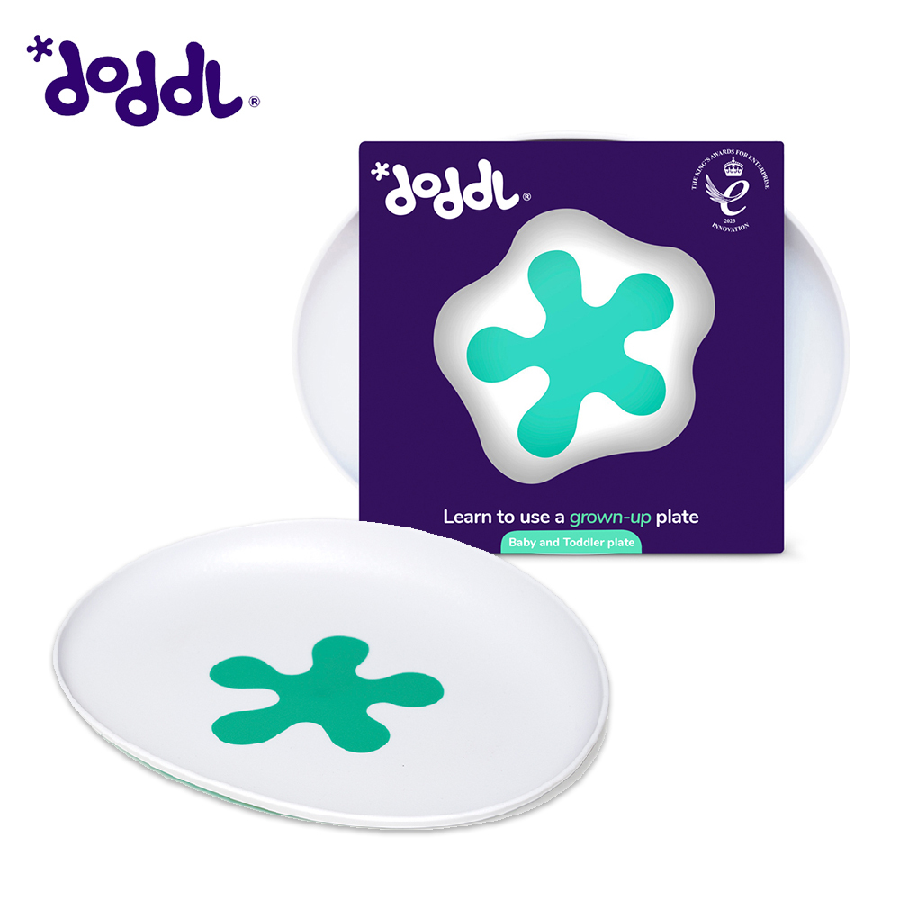 【doddl】英國人體工學秒拾餐具 - 兒童學習餐具 飛碟餐盤