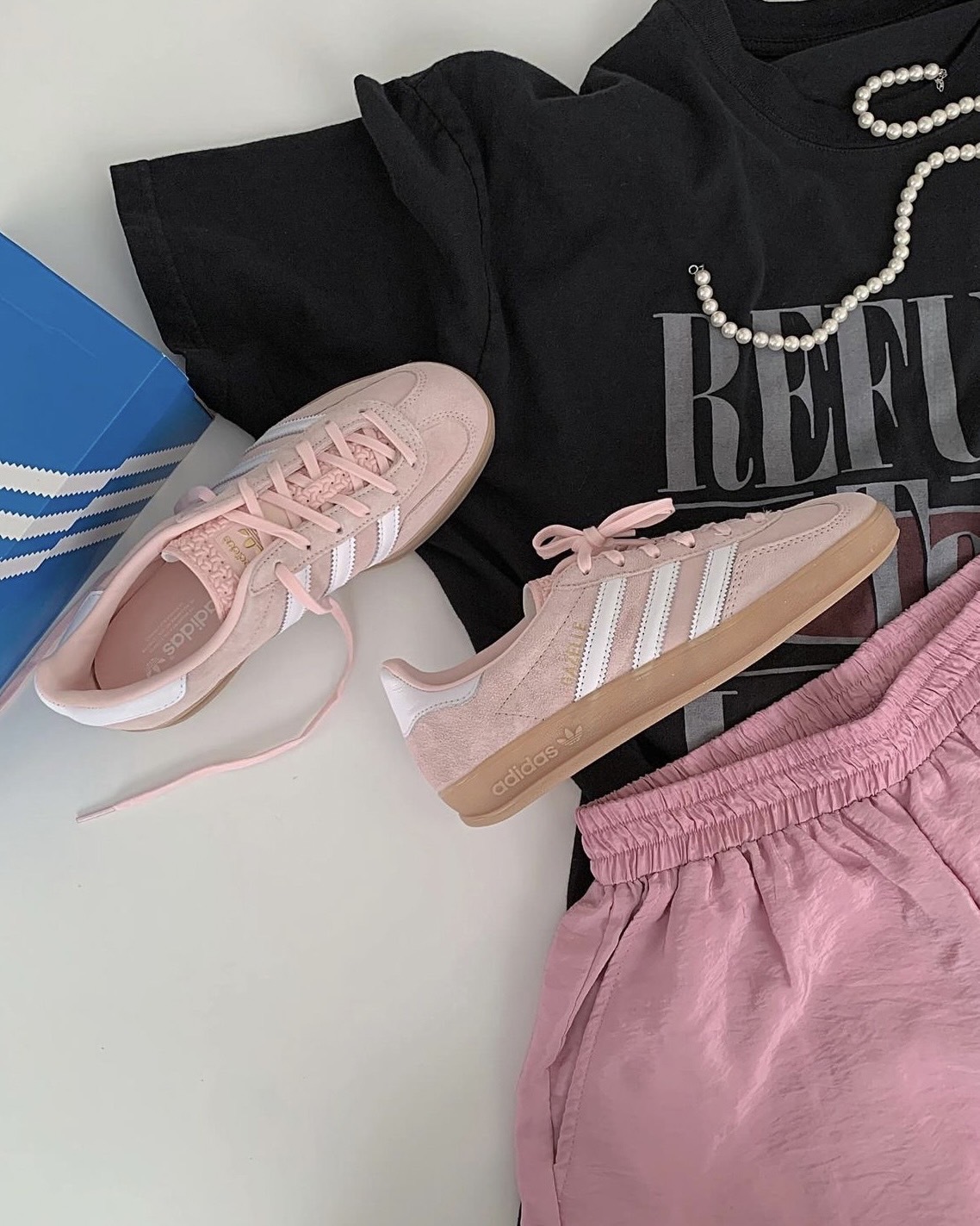 <快速出貨> Adidas Originals Gazelle INDOOR 櫻花粉 焦糖底